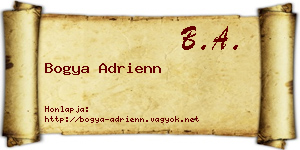 Bogya Adrienn névjegykártya